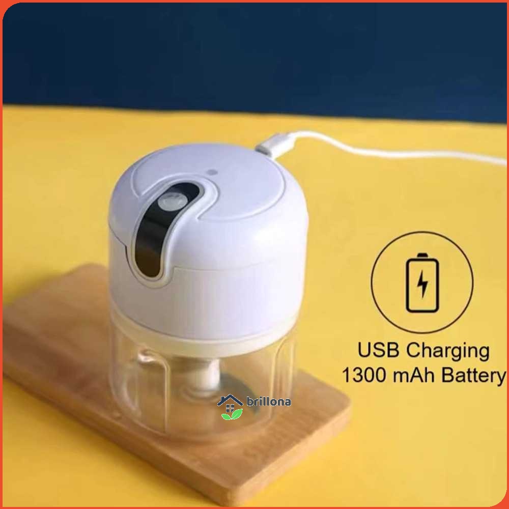 Food Chopper Mini Electric USB Charge Three Layer Blade 250ml - MGC220