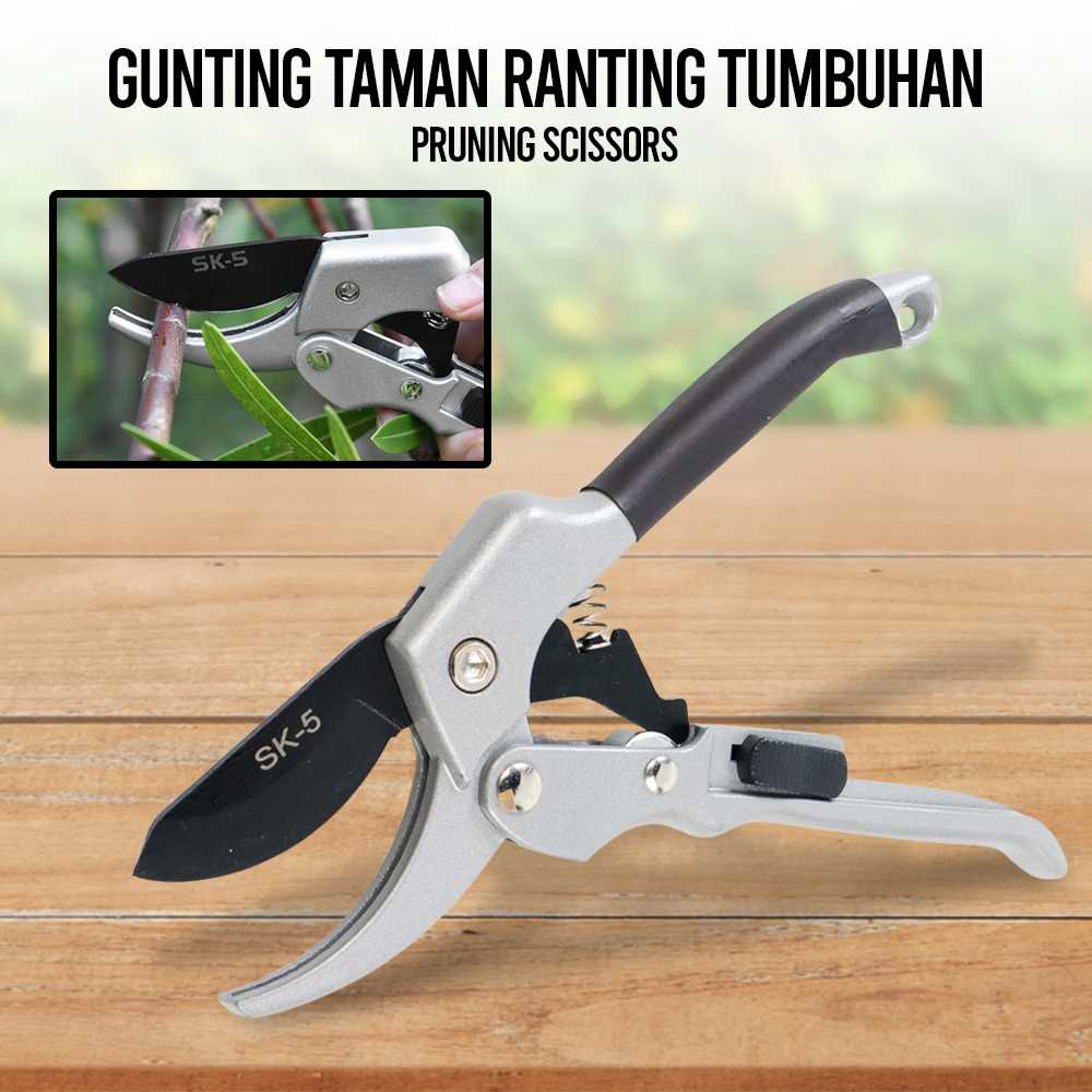 (BISA COD) FTIHSHP UrPro Gunting Taman Ranting Tumbuhan Bunga Pruning Scissors - SK-5