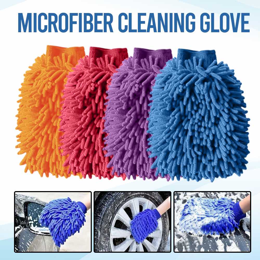 (BISA COD) FTIHSHP VODOOL Microfiber Cleaning Glove Sarung Tangan Pembersih Debu - 14637