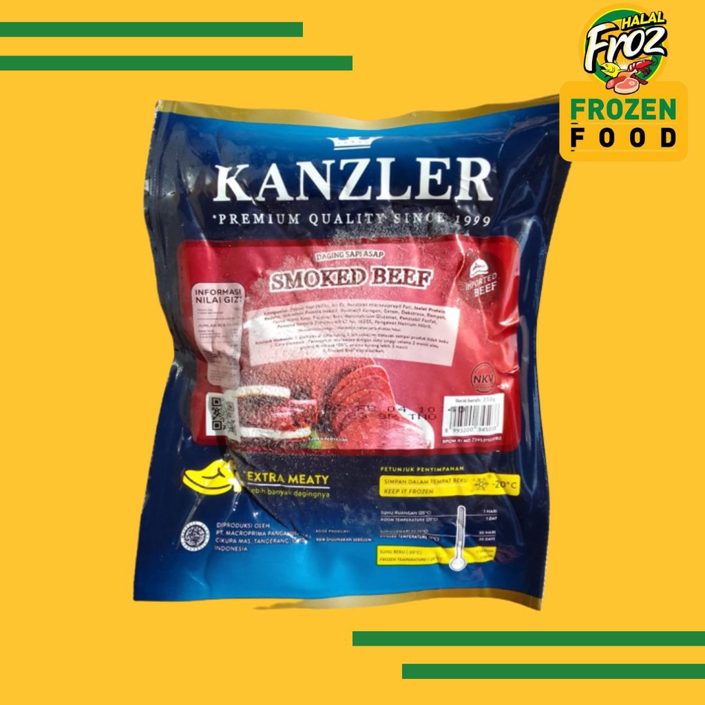 

Kanzler smoked beef 250gr Ciputat InstantSameday Ready