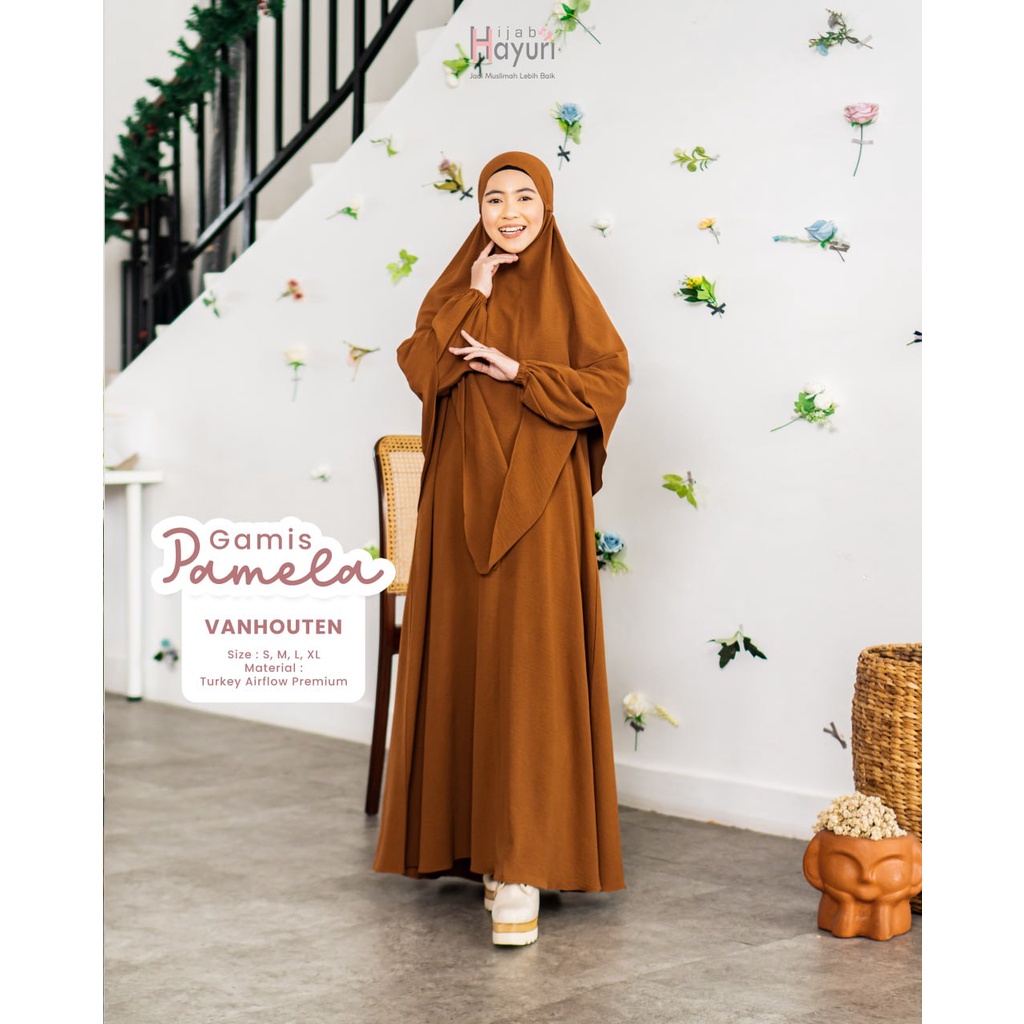 Gamis Pamela ( Gamis Aja) Baju Gamis Syari Original By Hijab Hayuri