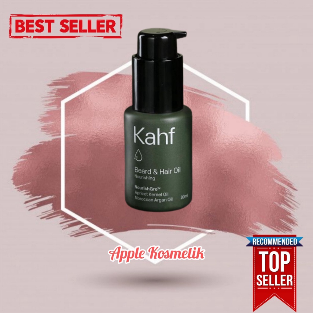 KAHF Nourishing Beard &amp; Hair Oil 30ml - Apple_Kosmetik