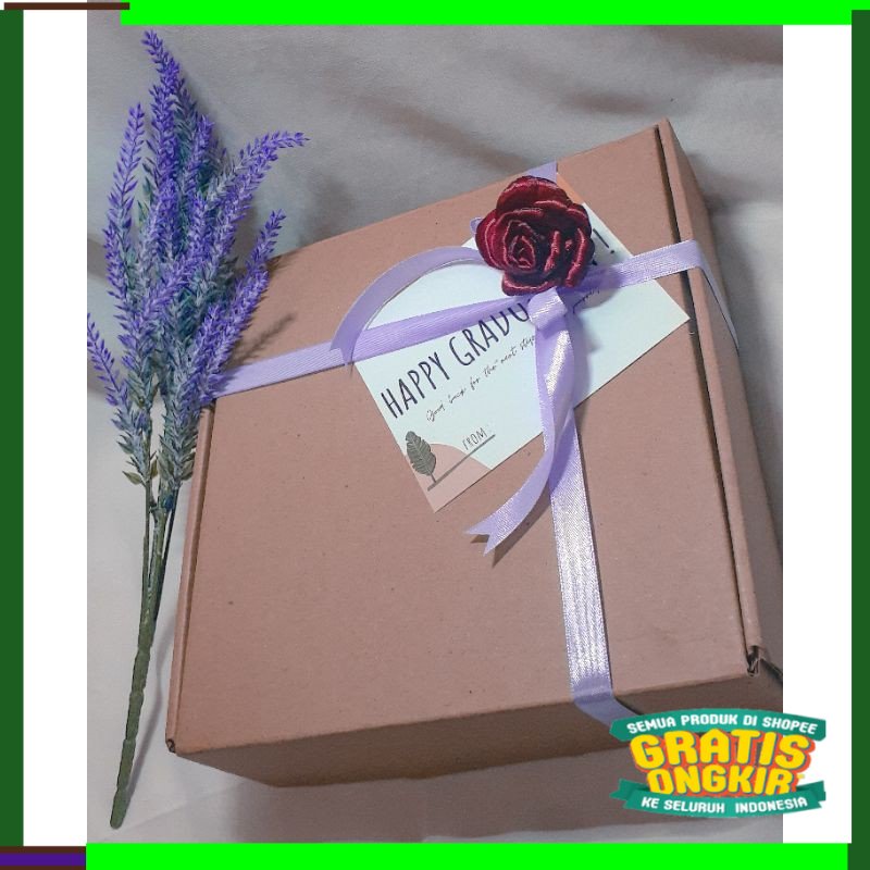 

GIFT RAMADHAN piyama scrunchie bunga box hbd