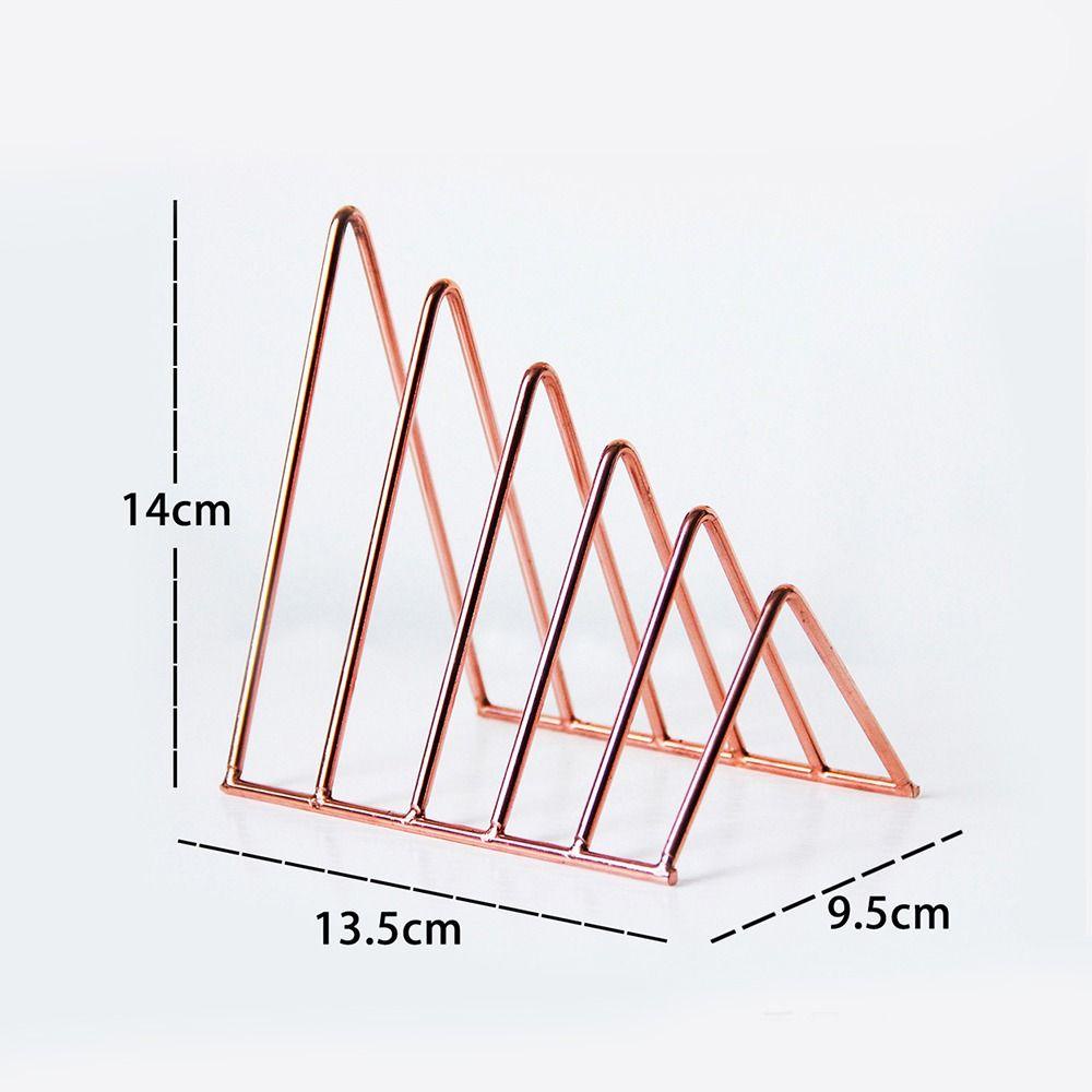 Mxbeauty Triangle Bookend Minimalism Hoom Room Magzine Holder Meja Penyimpanan Rak Buku Perlengkapan Kantor Sekolah Rak Rekam