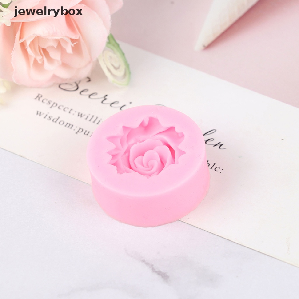 [jewelrybox] Cetakan Silikon Bunga Mawar 3D Fondant Cake Decorag Cetakan Kue Kering Coklat Butik