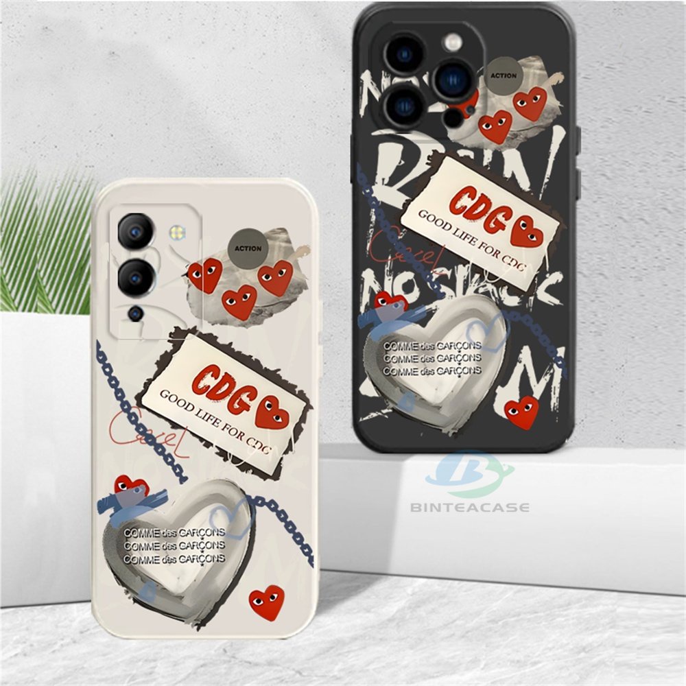 Redmi Note 12 11S 11 Pro Redmi 10C 10A 9C 9T Note10 5G Note 10S Note 9s Poco M3 Pro X3 Pro NFC Tide Merek Graffiti Love Lembut Silikon Casing Ponsel Binteacase