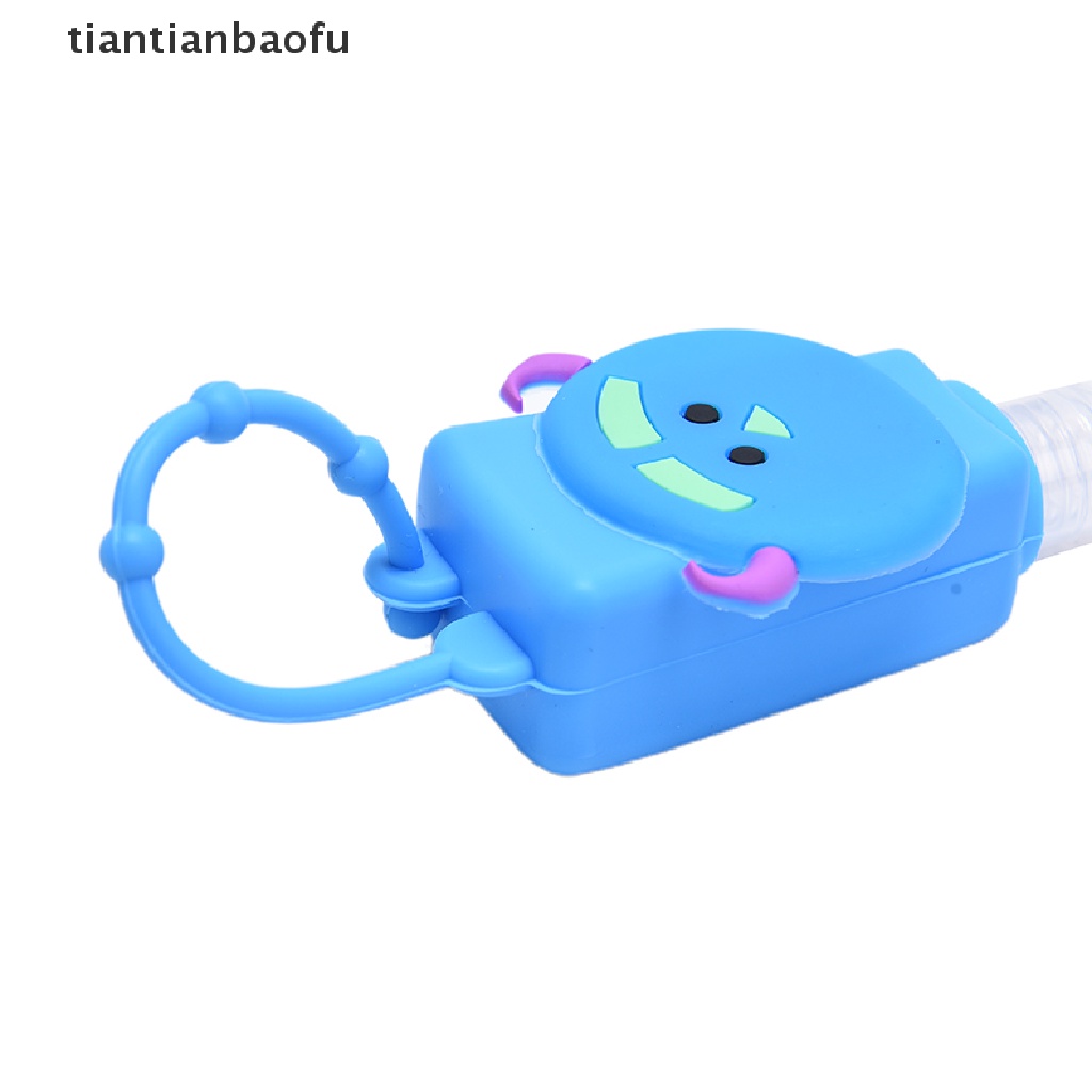 [tiantianbaofu] Lucu Bunga Hewan Silikon Mandi Shower Hand Sanitizer Botol Holder Portable Butik