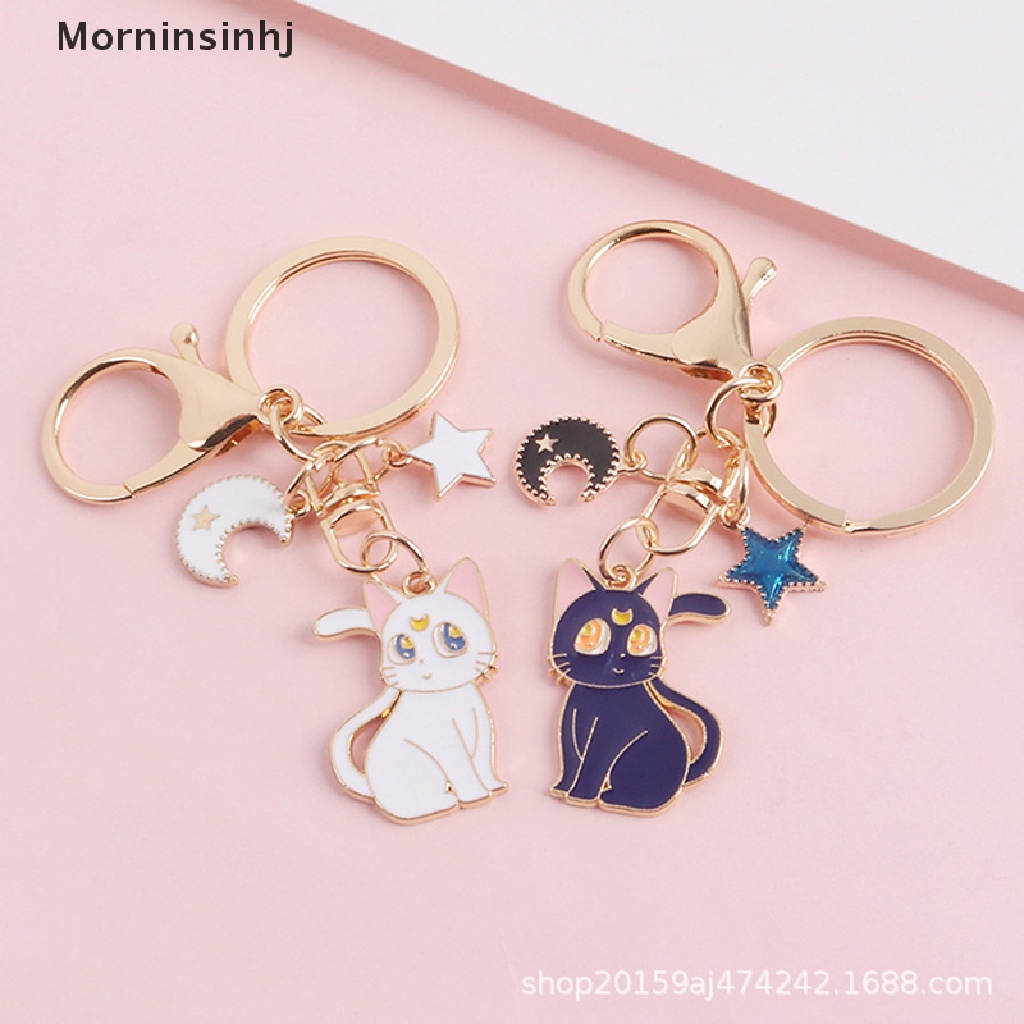 Mornin Star Moon Cat Keychain Gantungan Kunci Kartun Liontin Kunci Gesper Tas Mobil Keyholder id