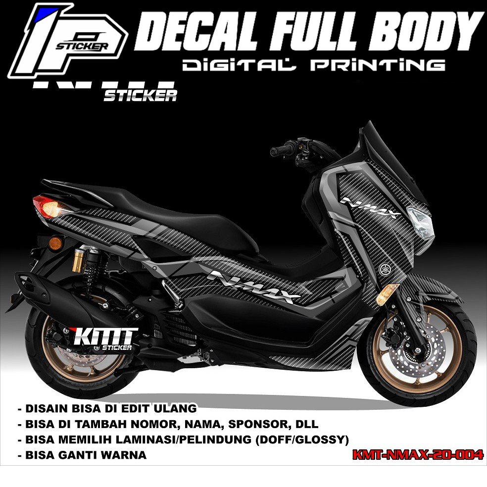 Decal Nmax Dekal Sticker Stiker Fullbody Nmax New Desain Full Carbon Keren