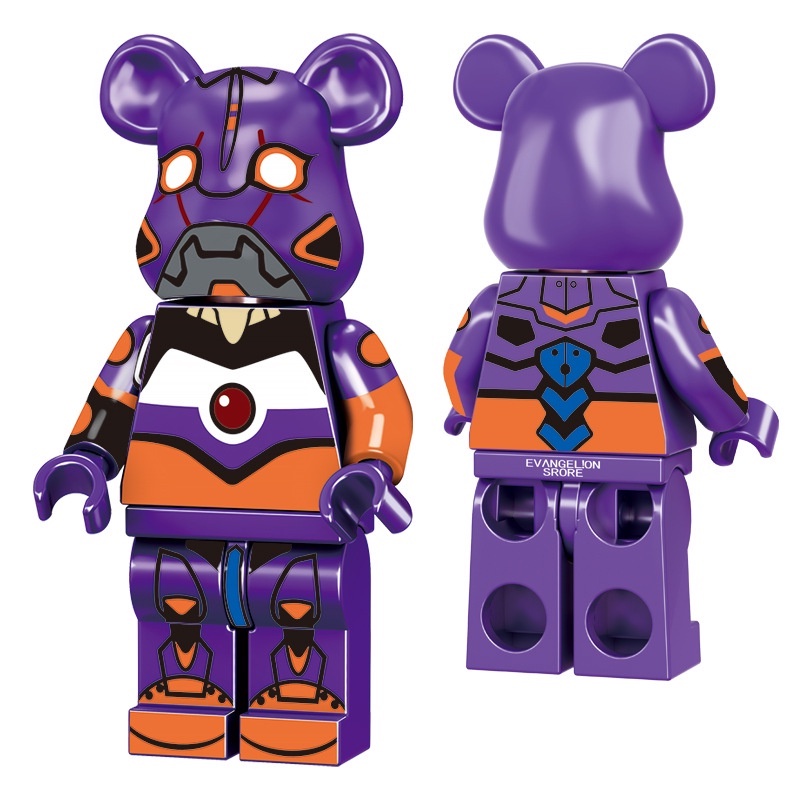 Brickbear Boneka Mini Beruang Baja Beruang Berambut Beruang Bat Bear Beruang Perang Bear Dynamic Super Bear Puzzle Rakitan Blok Bangunan Mainan