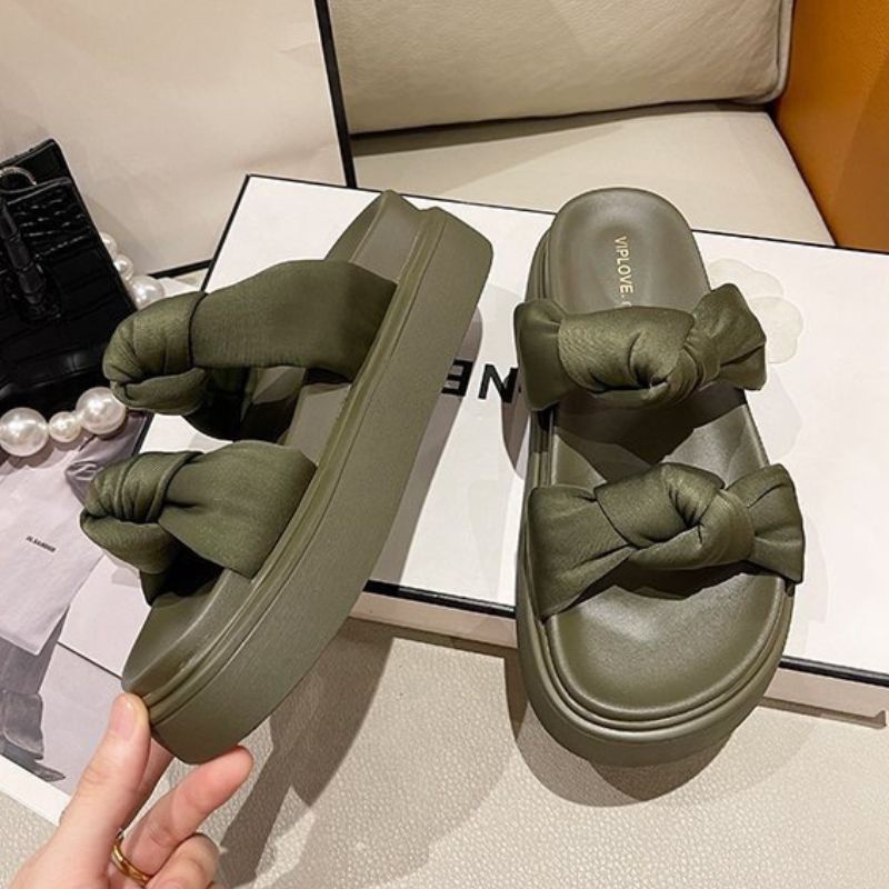 9075 Sepatu Sandal Slop Wanita Import Korean Sandal