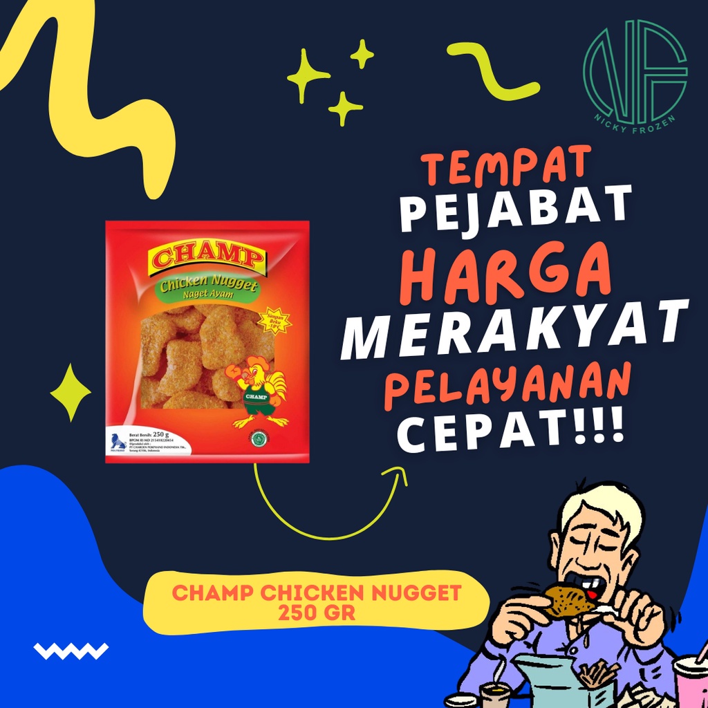 

CHAMP CHICKEN NUGGET 250gr