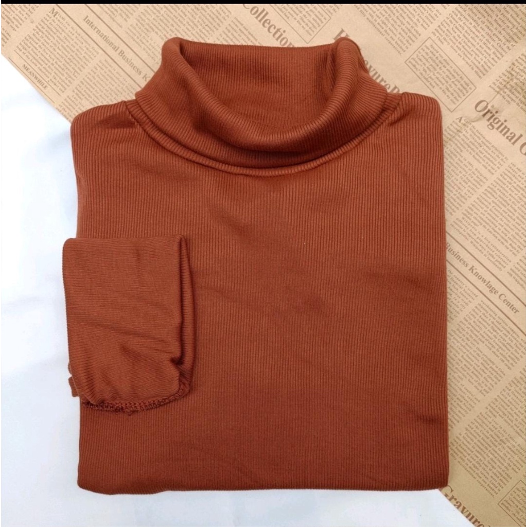 APPS Kaos Wanita Turtle Neck Atasan Wanita turtle neck Aatasan Wanita Murah