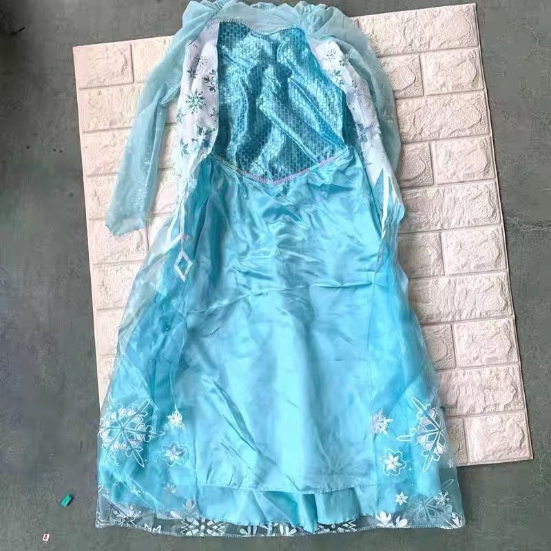 DRESS GAUN ANAK FROZEN ELSA KUTA PONY KOSTUM MURAH 4-8TH ULANG TAHUN