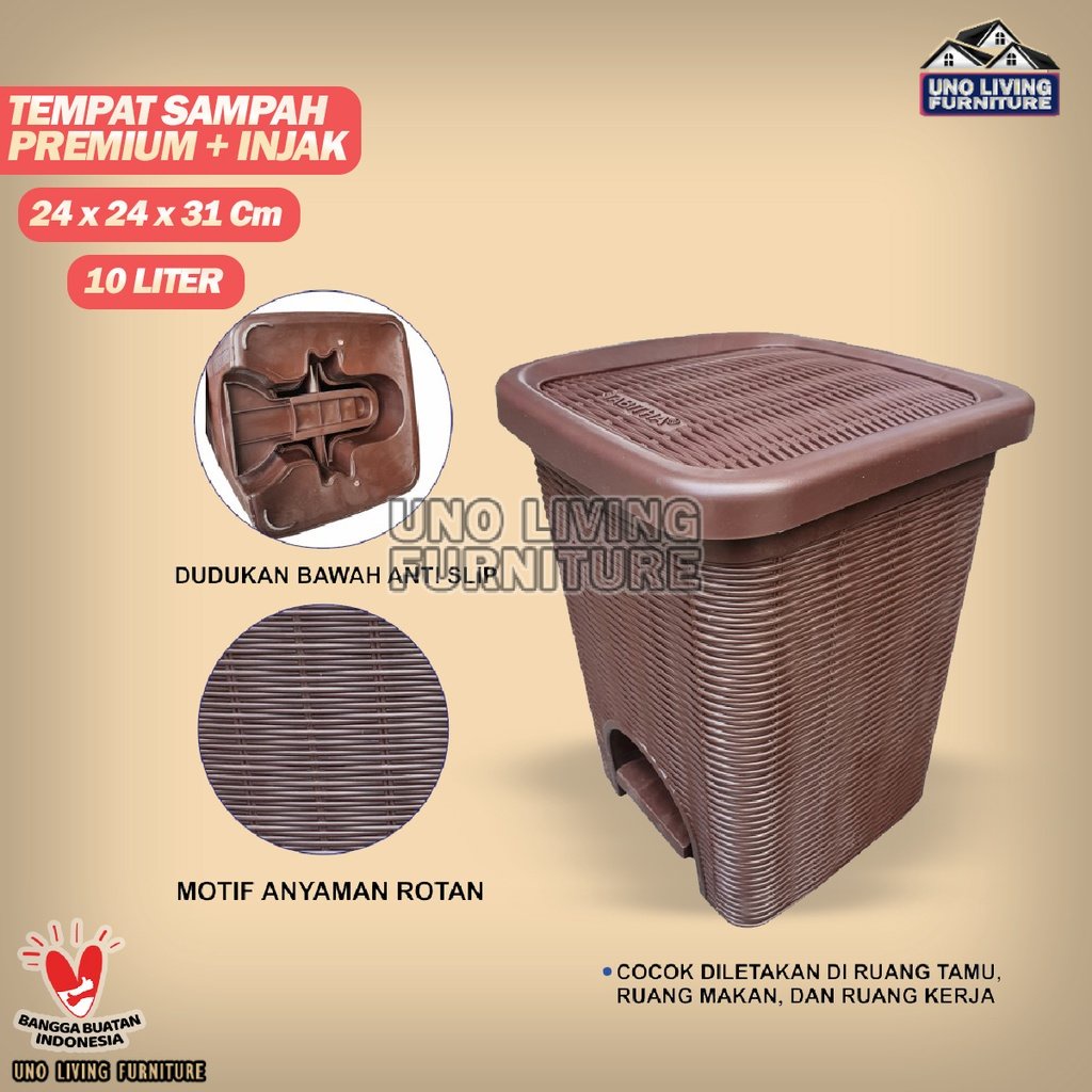 Tempat Sampah Tong Sampah Injak Tempat Sampah Tabitha Original Dust Bin 10 Liter