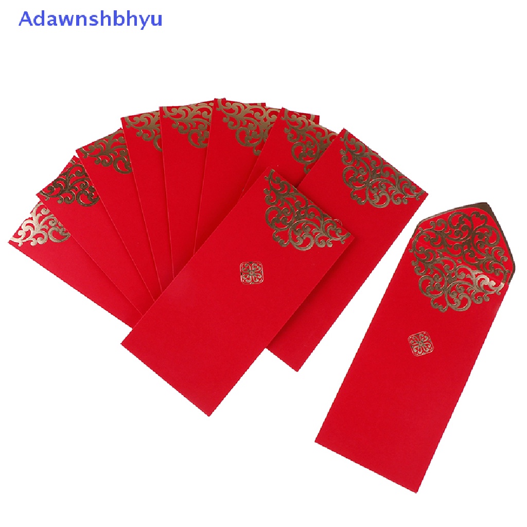 Adhyu 10pcs New Year Wedding Amplop Merah Tikus Tahun Imlek Festival Musim Semi lucky bag ID