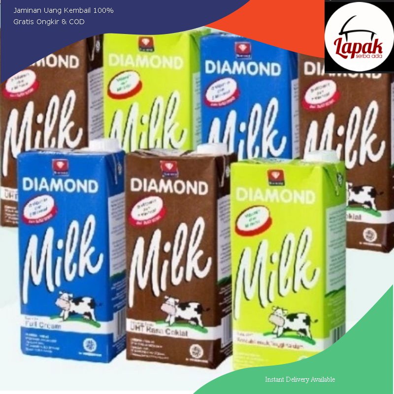 

SUSU DIAMOND UHT FULL CREAM / COKLAT / LOWFAT 1 LITER