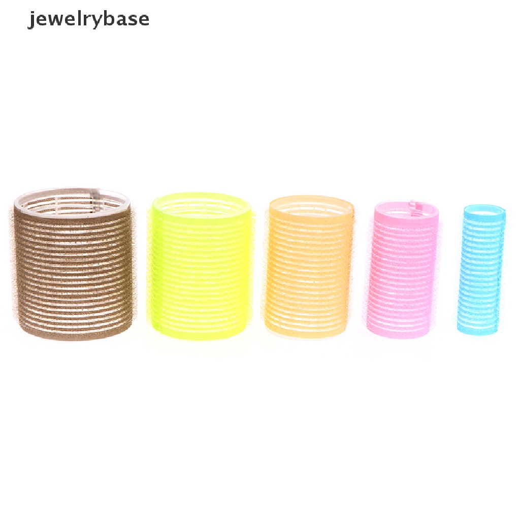 [jewelrybase] Self Grip Rollers Cling Stick Pengeriting Rambut Ikal Gelombang Styling Salon Setg Alat Butik