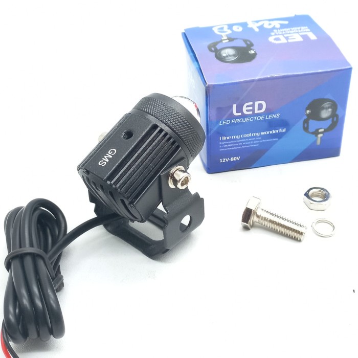 GMS Lampu Tembak D2 Mini Laser High Low Putih Kuning 12V-80Volt 20Watt