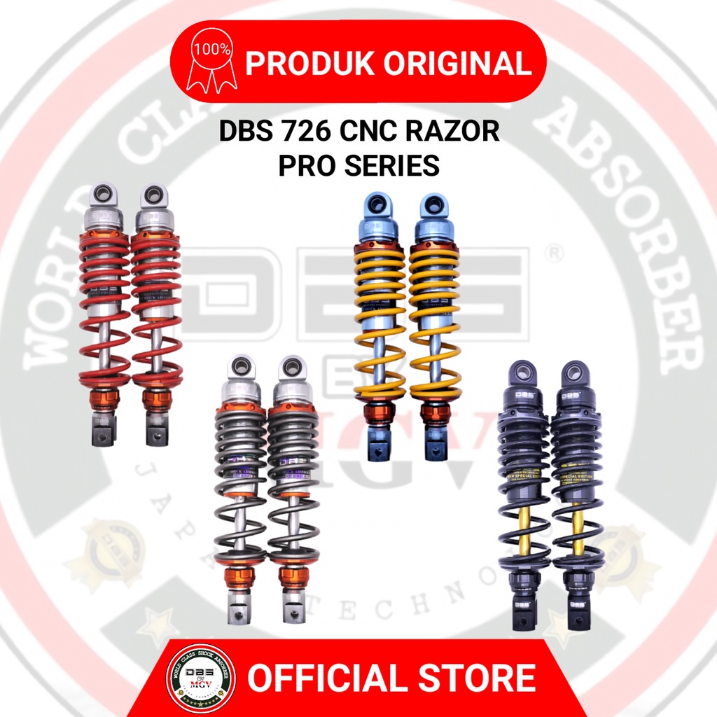 [ BISA COD ] Shock Non Tabung DBS 726 CNC RAZOR PRO SERIES Yamaha AEROX 155 NOUVO Z