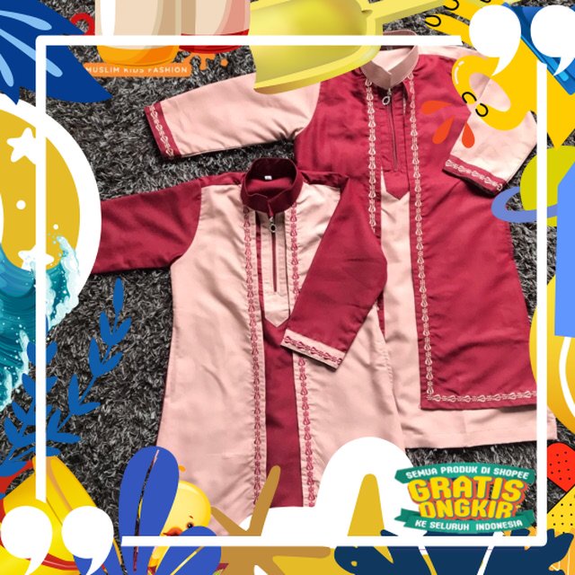 Tebel ok / Jubah Gamis Rompi Anak ‘Medinah’ jubah anak murah