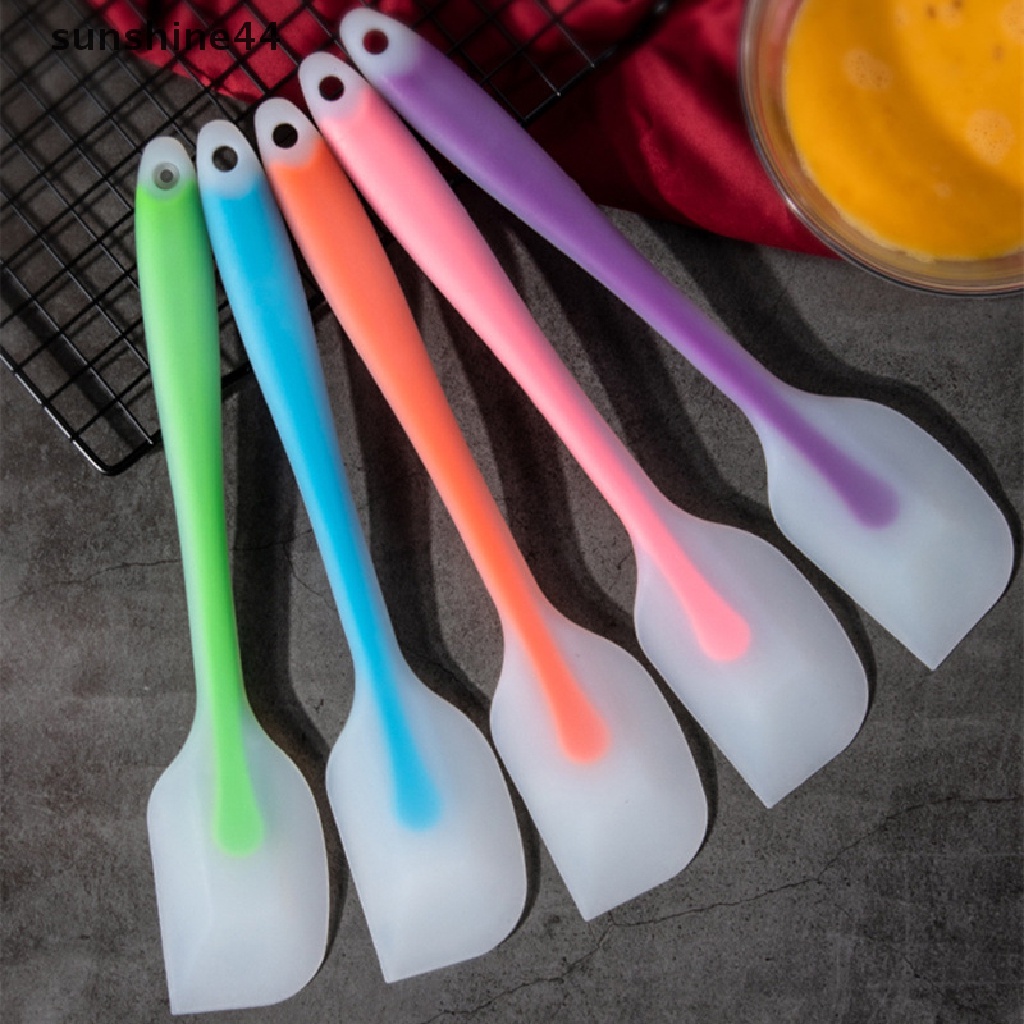 Sunshine 1Pc Spatula Mentega Kecil Non Stick Tembus Silikon Cream Baking Scraper ID