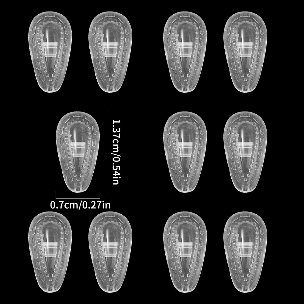 Ultra-tipis Anti-Slip Silikon Bantalan Hidung Kacamata Bantalan Hidung Kacamata Kacamata Nose Pad Lembut Silicone Air Chamber Kacamata Hidung Bantalan Kacamata Aksesoris Perawatan