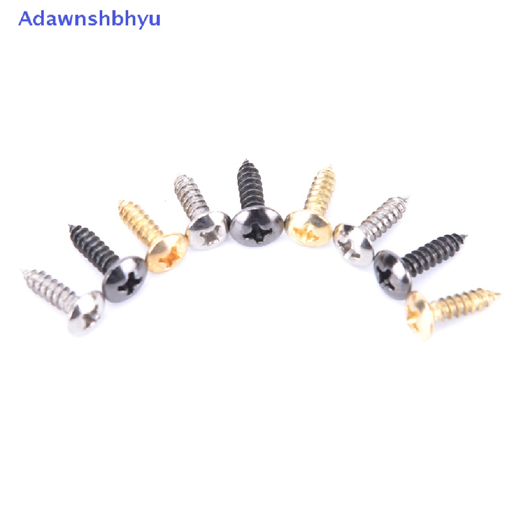 Adhyu 50PCS Sekrup Pickguard Gitar Elektrik 3mm Untuk Pickguards Guitar Back Plates ID
