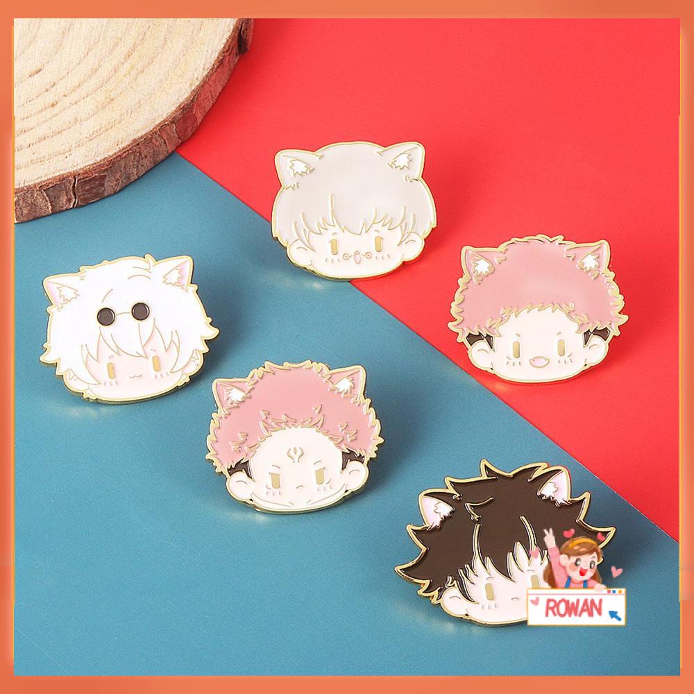 R-bunga Bros Souvenir Mainan Lencana Kancing Pin Angka Jujutsu Kaisen