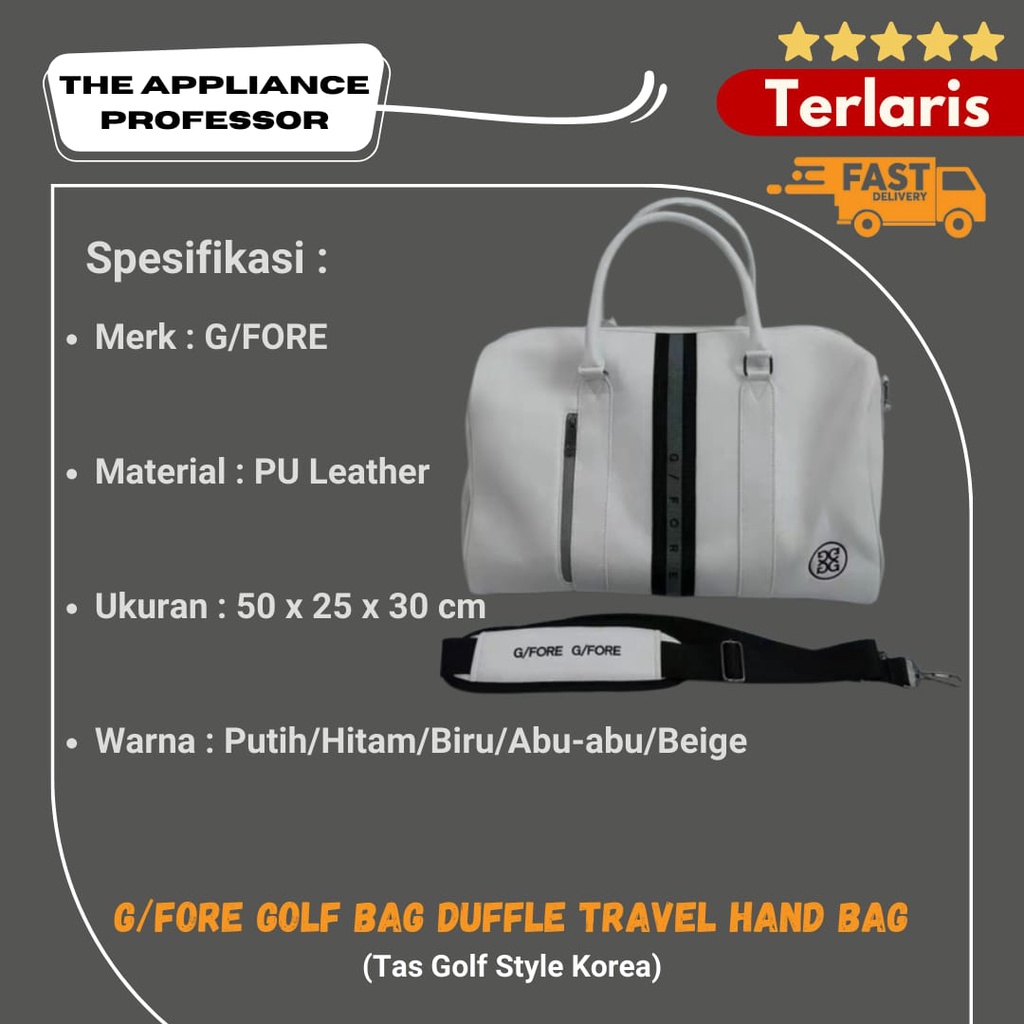 G/FORE GFORE Golf Bag Duffle Travel Hand Bag - Tas Golf Style Korea Unisex