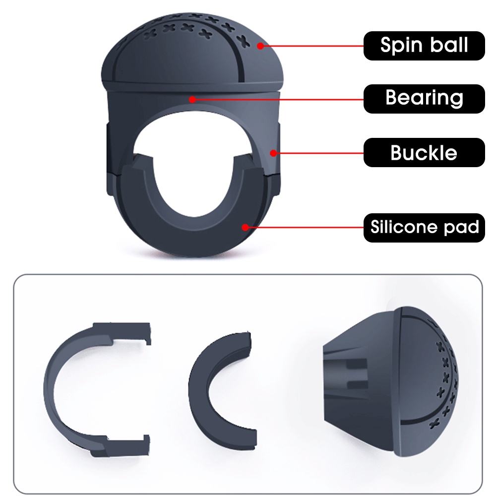 1pc Setir Mobil Booster Silikon Penguat Kemudi 360derajat Rotasi Kontrol Menangani Nyaman Mengemudi Alat Aksesoris Otomatis