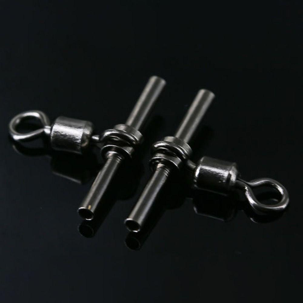 SUYO 10pcs /set Tabung Memancing Putar Cross line Splitter Brass Barrel Cross-line Brass Head