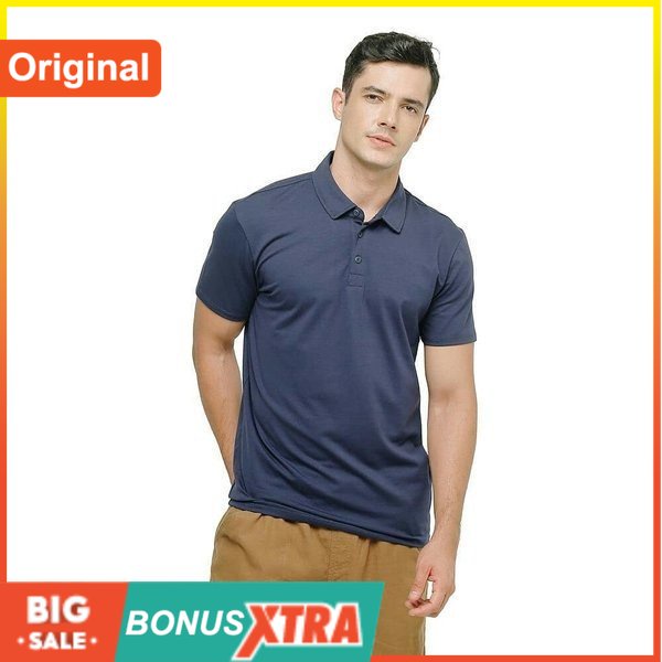 Kaos Polo Eiger X-TASMANIAN Polo Shirt Navy 91000 5660 ORIGINAL Keren