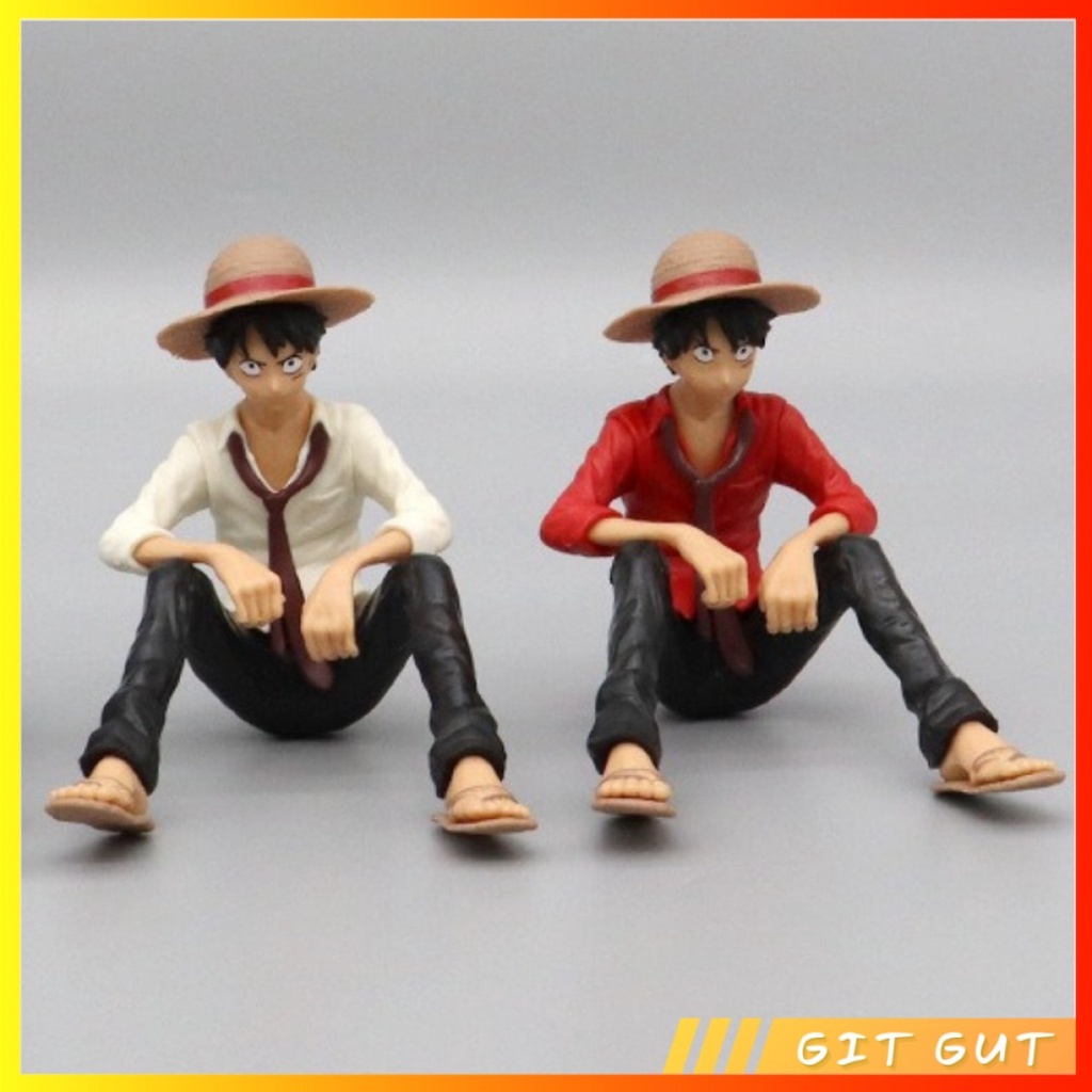 Action Figure Pajangan One Piece Luffy Duduk Sitting Chair Sofa Kursi