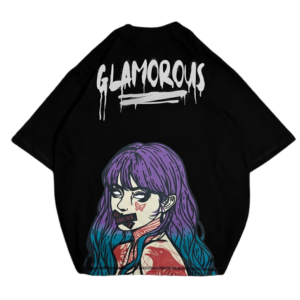 [Oversize] BAJU KAOS OVERSIZE COTTON COMBED Distro T-SHIRT &quot;Glamorous&quot;