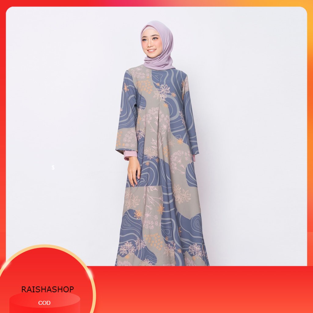 ZM Zaskia Mecca - Luny Dark Grey Gamis - Jelita Indonesia - Edisi Maluku
