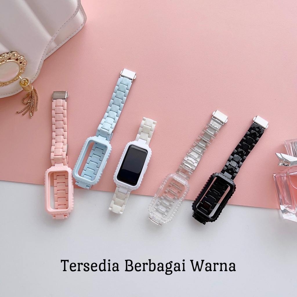 Strap Huawei Band 6/7 Rantai Acrylic Chain Candy Transparent Color