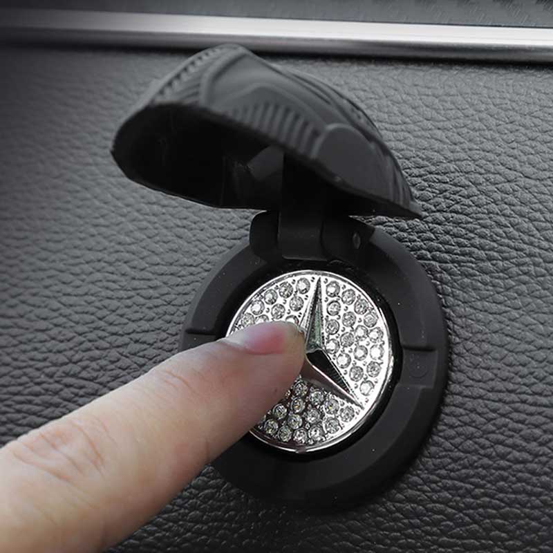 Car Engine Start Stop Button Pelindung Cover Iron Man Black Panther  Aksesoris Mobil