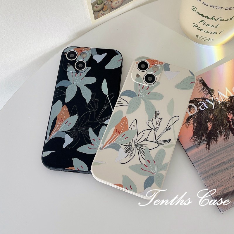 Casing Infinix Hot 20 20s 20i 12 12i 12Play 11 2022 10 9 Play Note 10 Pro Smart 6 6Plus 52020 2023 Gaya Couple Full Layar Motif Bunga Casing Handphone Silicon Cover