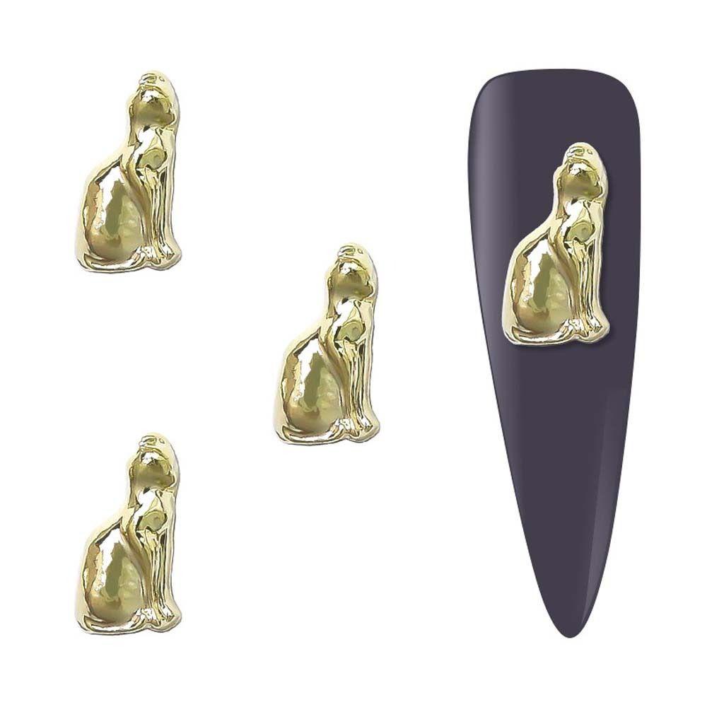 Agustina Kuku Berlian Imitasi Jepang Nail Art Alloy Rhinestones Cleopatra The Pharaoh Kitty Cat Manicure Aksesoris Virgin Mary 3D Nail Art Drills