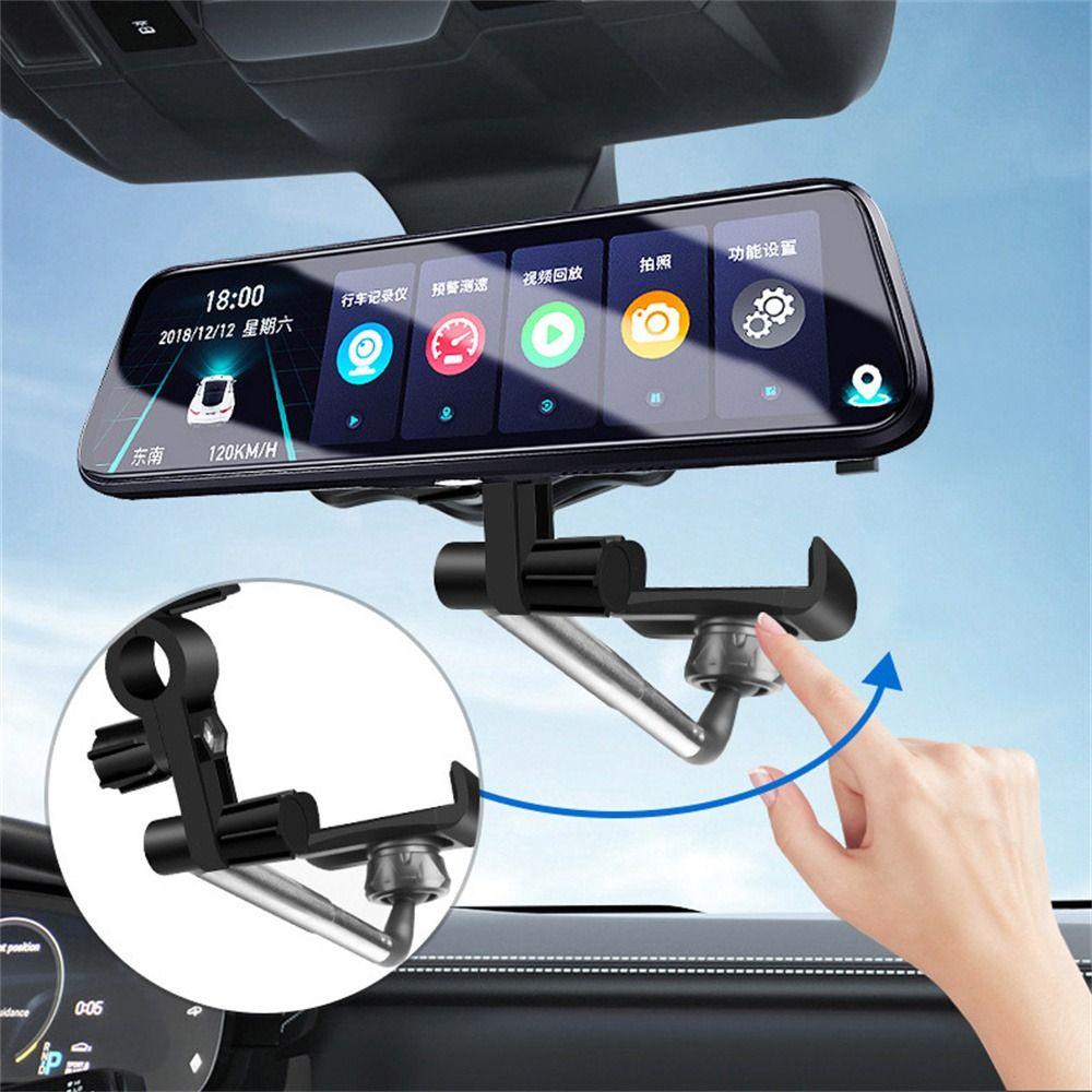 Lanfy Rotasi Klip Mobil Universal Spion Mobil Berdiri Aksesoris Interior Telepon Standing Phone Holder Car Mobile Phone Clip