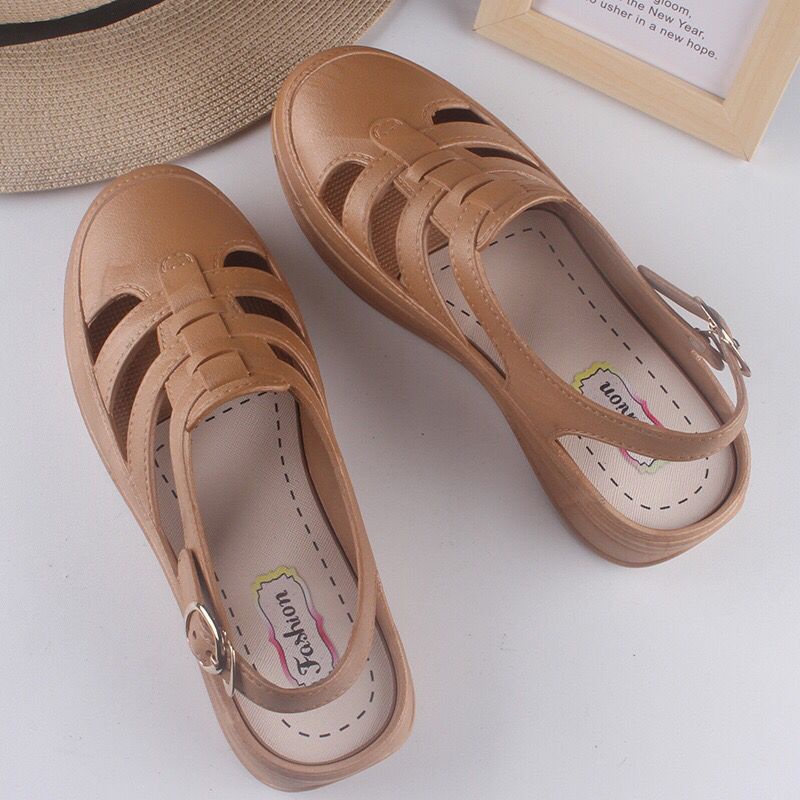 SHOEGALLERY TG1656 Sepatu Selop Tulang Bertali Wanita Import Korean Style Wanita Kerja