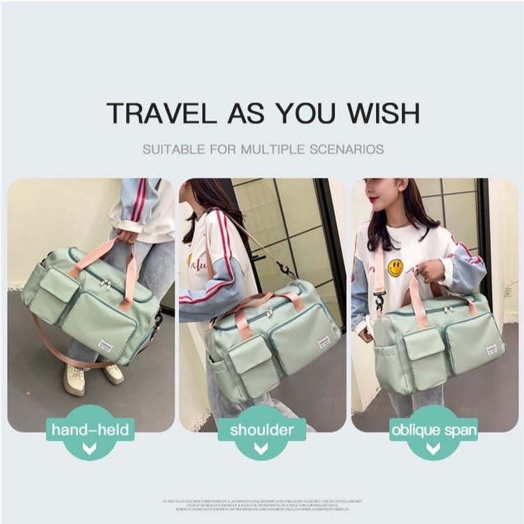 GROSIRTAS LV0256 Tas Travel Jumbo Waterproof Dapat Dilipat Import High Quality/Tas Olahraga/Tas Serbaguna