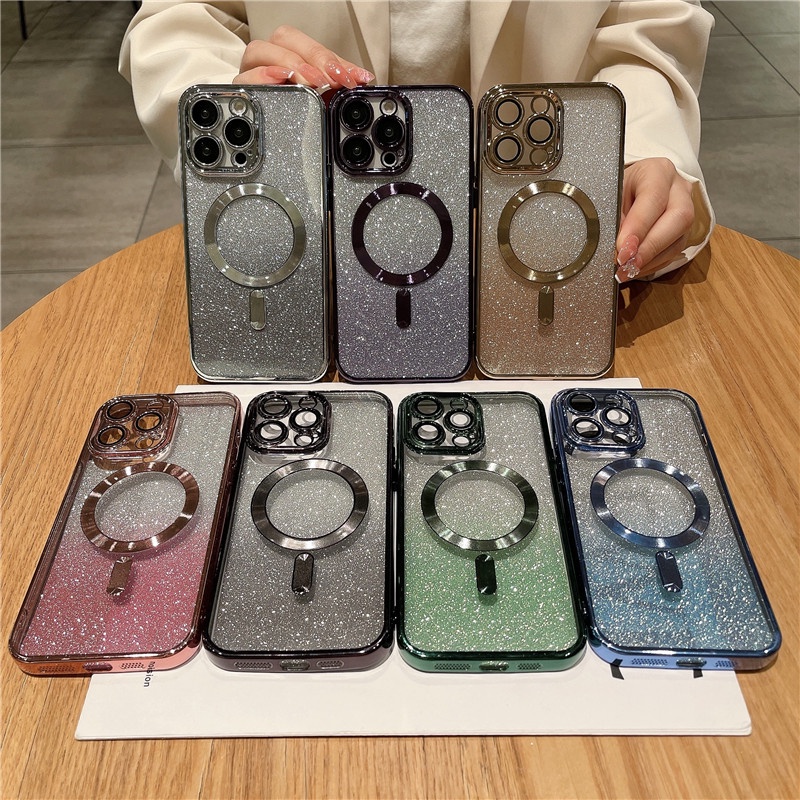 IPHONE Goddess Exclusive Flash Daya Serap Magnetik Charging Phone Iphone11 12 13 14 Pro Max Xs Xr 7 8 Plus Sarung Case Shockproof
