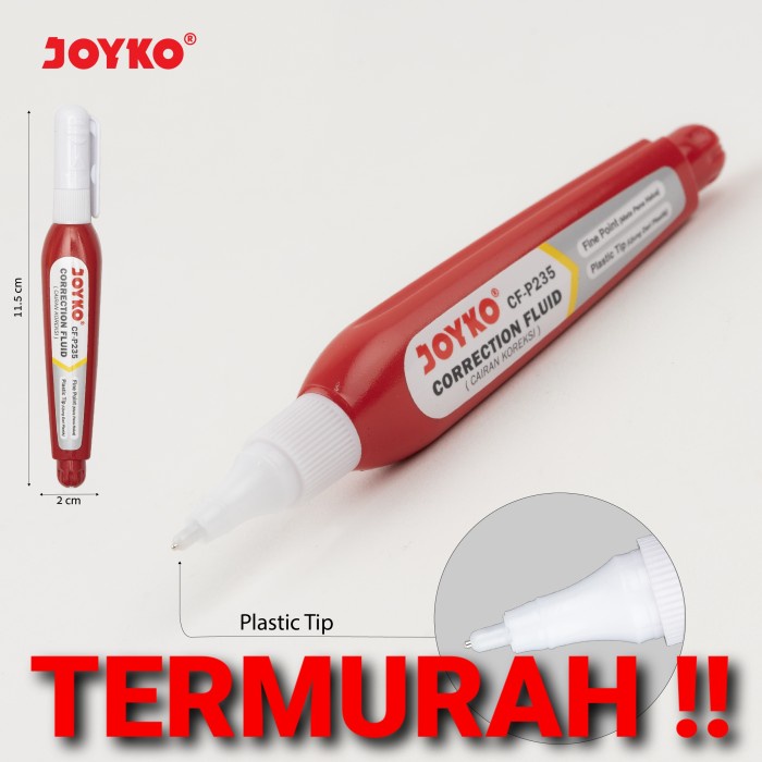 

DISKON SHOPEE/ TERMURAH! Joyko Correction Fluid Pen / TipEx Cair Joyko Tip Ex CF-P235