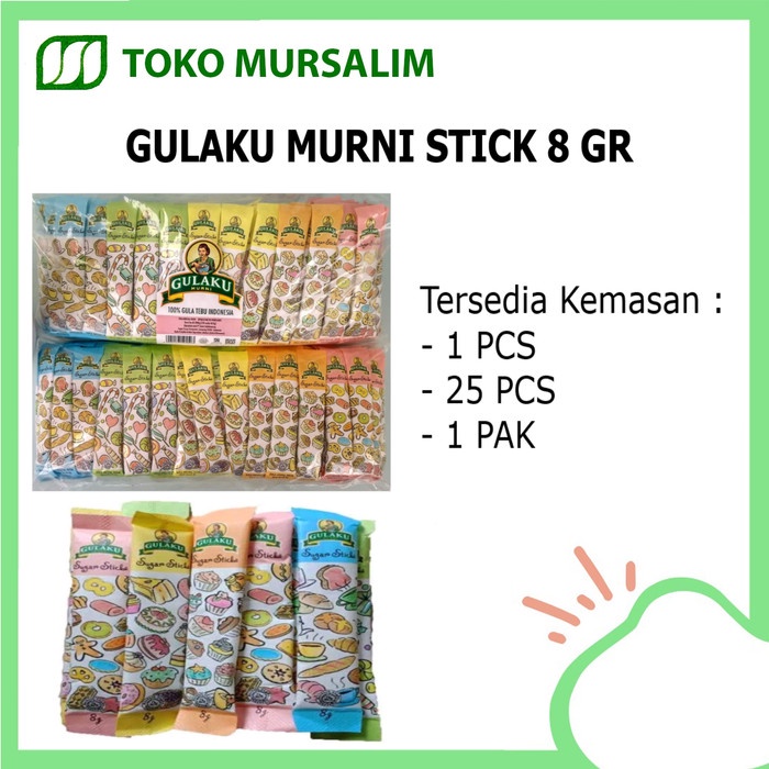 

Gulaku Gula Murni Stick 8 gr All