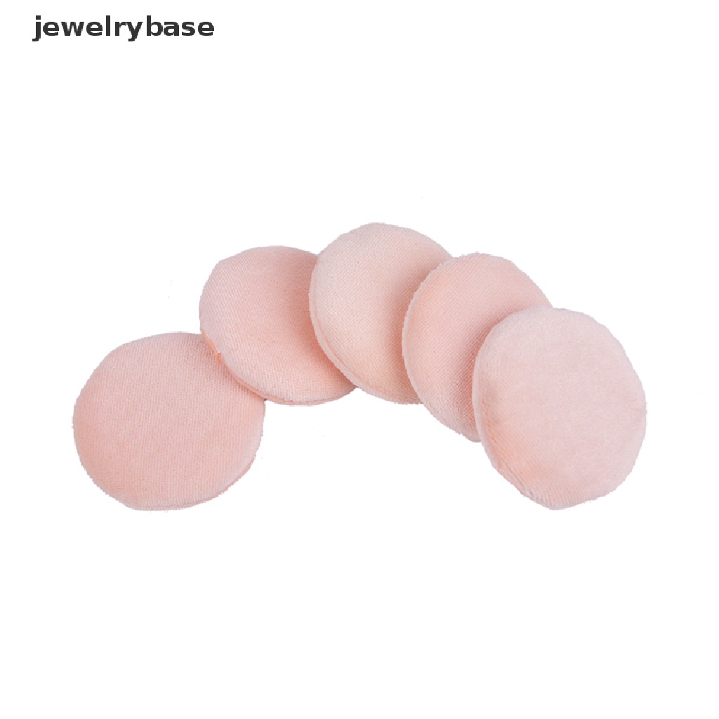 [jewelrybase] 5pcs Facial Beauty Spons Bedak Puff Pads Foundation Wajah Makeup Alat Kosmetik Butik