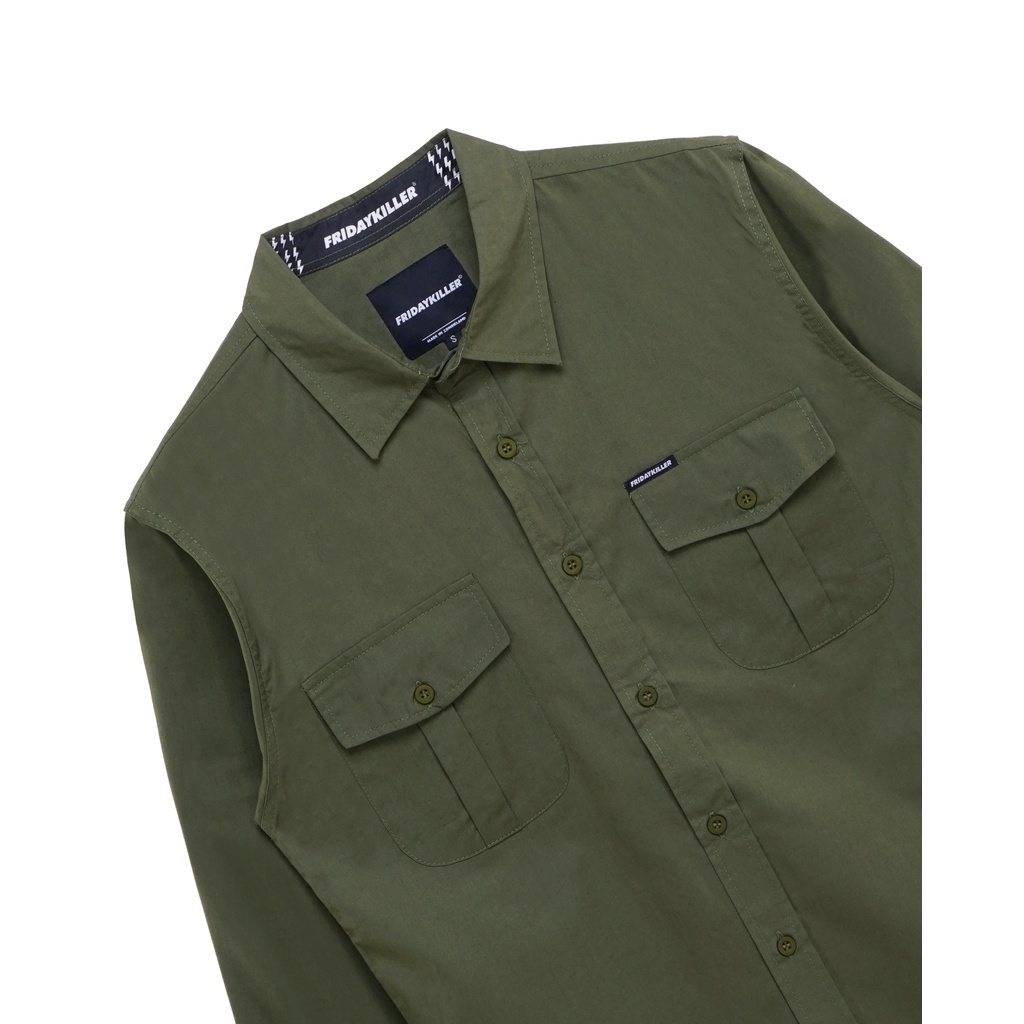 KEMEJA LENGAN PANJANG FRIDAY KILLER | BOCCO OLIVE LONGSLEEVE