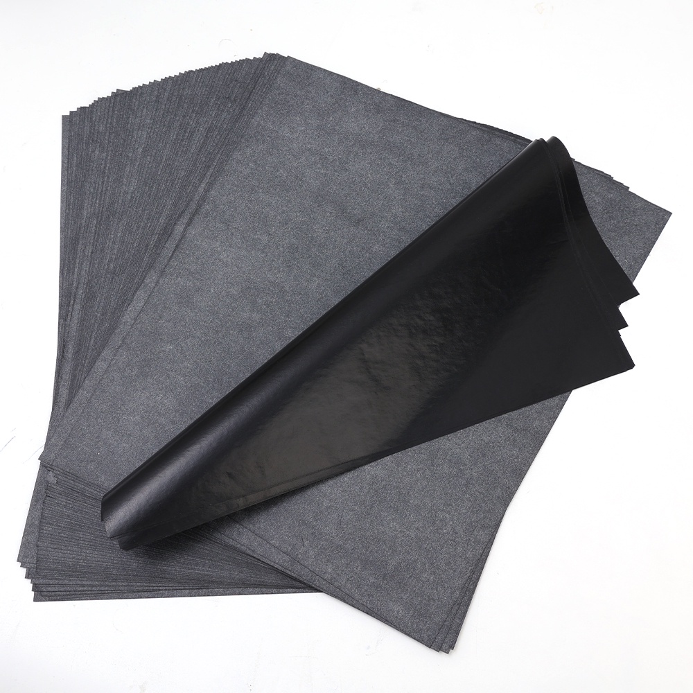 100 Pcs Hitam Biru A4 Copy Carbon Paper Reusable Painting Aksesoris Painting Tracing Paper Alat Tulis Keuangan Copy Paper Perlengkapan Kantor Sekolah