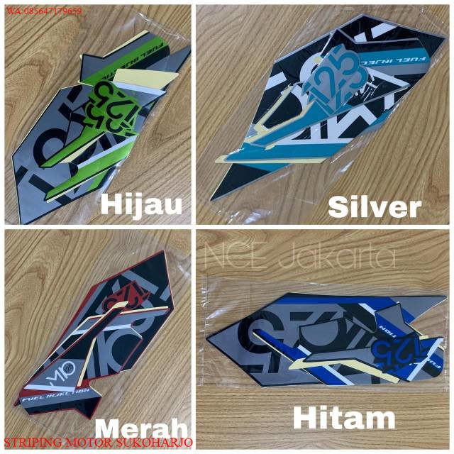 (ORI) STIKER STRIPING MIO M3 125 TAHUN 2017 KUALITAS ORIGINAL MURAH